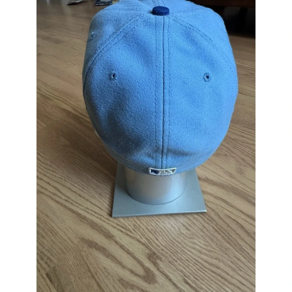 New Era 59FIFTY Kansas City Royals Cool Base Fitted Hat Blue Cap Size 7 3/8
